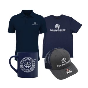 group of shirts, hat, and coffee mug